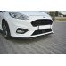 Накладка сплиттер на передний бампер Вар2 на Ford Fiesta VIII ST-Line